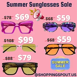 Summer Sale Alert Get up to 15% off on Summer Sunglasses